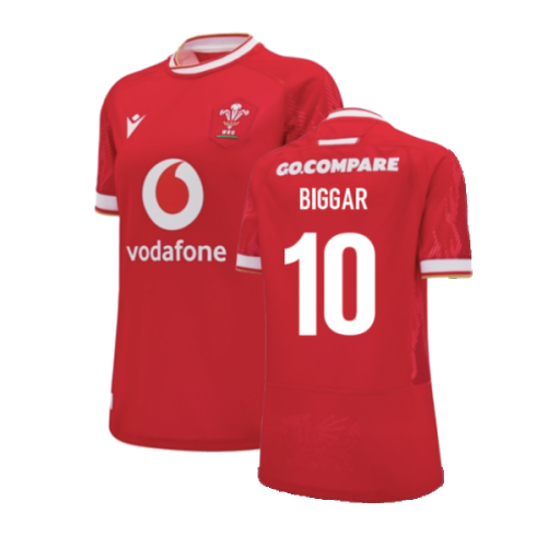 2024-2025 Wales WRU Home Replica Rugby Shirt (Womens) (Biggar 10)