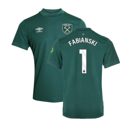 2024-2025 West Ham Goalkeeper Shirt (Green) - Kids (Fabianski 1)