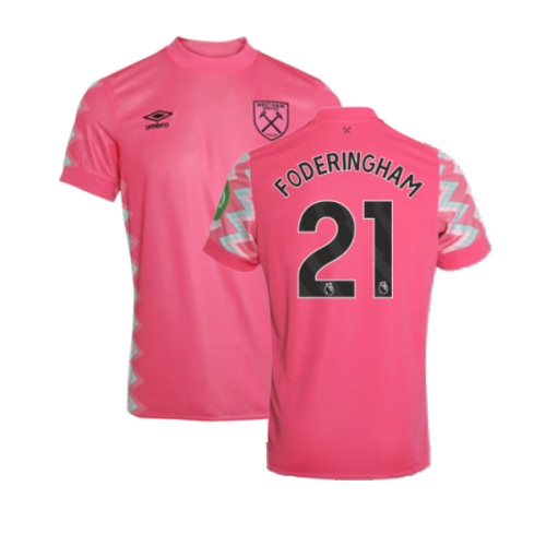 2024-2025 West Ham Goalkeeper Shirt (Pink) - Kids (Foderingham 21)