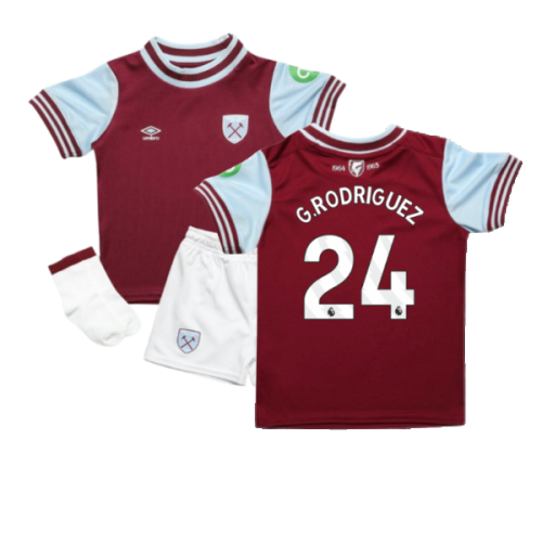 2024-2025 West Ham Home Baby Kit (G.Rodriguez 24)