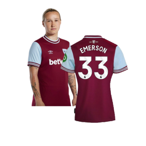 2024-2025 West Ham Home Shirt (Womens) (Emerson 33)