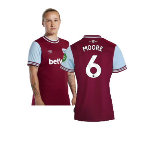 2024-2025 West Ham Home Shirt (Womens) (Moore 6)