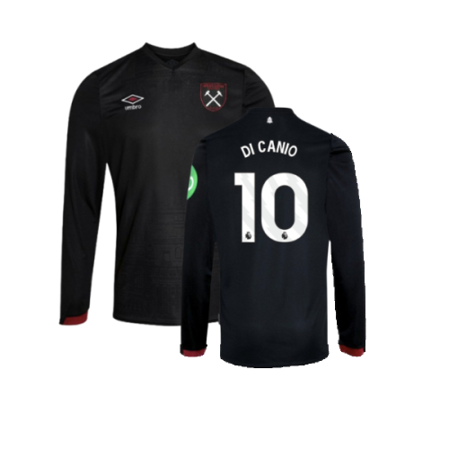 2024-2025 West Ham Long Sleeve Away Shirt (Kids) (Di Canio 10)