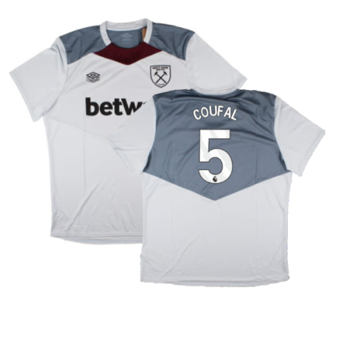 2024-2025 West Ham Training Jersey (Arctic Ice) (Coufal 5)