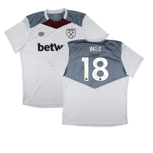 2024-2025 West Ham Training Jersey (Arctic Ice) (Ings 18)