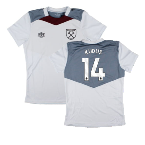 2024-2025 West Ham Training Jersey (Arctic Ice) - Kids (Kudus 14)