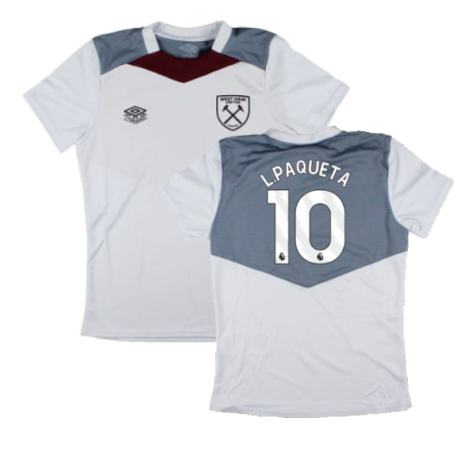 2024-2025 West Ham Training Jersey (Arctic Ice) - Kids (L.Paqueta 10)