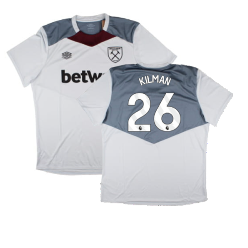 2024-2025 West Ham Training Jersey (Arctic Ice) (Kilman 26)