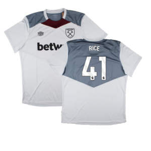 2024-2025 West Ham Training Jersey (Arctic Ice) (Rice 41)