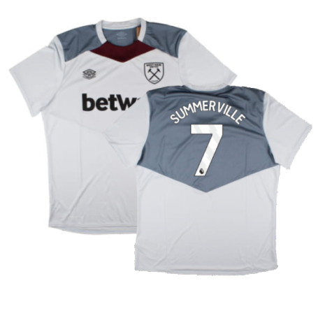 2024-2025 West Ham Training Jersey (Arctic Ice) (Summerville 7)