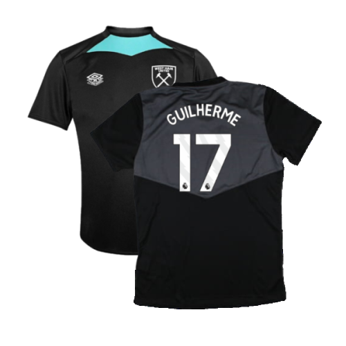 2024-2025 West Ham Training Jersey (Black) - Kids (Guilherme 17)