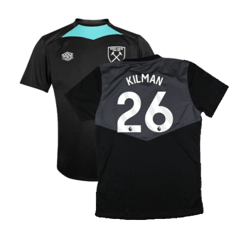 2024-2025 West Ham Training Jersey (Black) - Kids (Kilman 26)