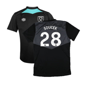 2024-2025 West Ham Training Jersey (Black) - Kids (Soucek 28)