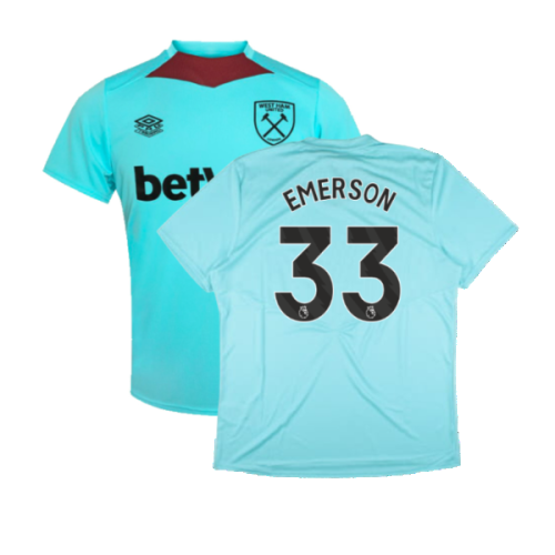 2024-2025 West Ham Training Jersey (Blue Radiance) (Emerson 33)