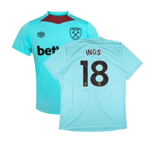 2024-2025 West Ham Training Jersey (Blue Radiance) (Ings 18)