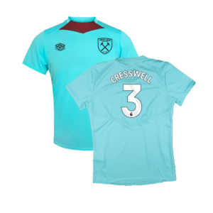 2024-2025 West Ham Training Jersey (Blue Radiance) - Kids (Cresswell 3)