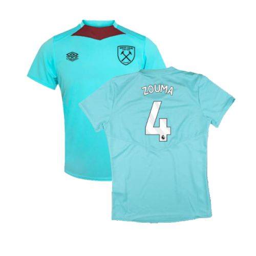 2024-2025 West Ham Training Jersey (Blue Radiance) - Kids (Zouma 4)