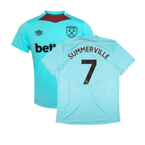 2024-2025 West Ham Training Jersey (Blue Radiance) (Summerville 7)