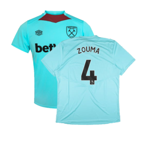 2024-2025 West Ham Training Jersey (Blue Radiance) (Zouma 4)