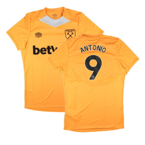 2024-2025 West Ham Training Jersey (Orange) (Antonio 9)