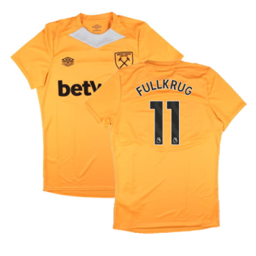 2024-2025 West Ham Training Jersey (Orange) (Fullkrug 11)