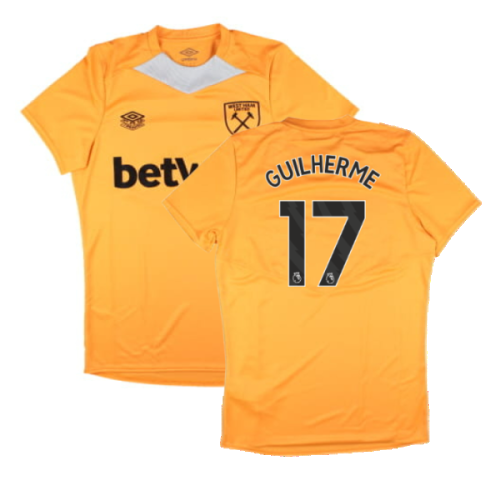 2024-2025 West Ham Training Jersey (Orange) (Guilherme 17)