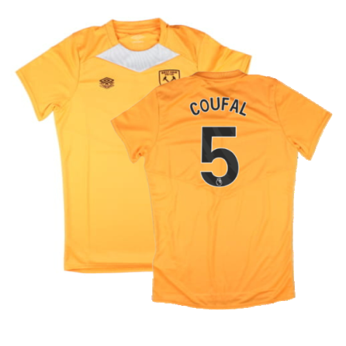 2024-2025 West Ham Training Jersey (Orange) - Kids (Coufal 5)