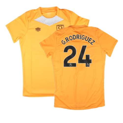 2024-2025 West Ham Training Jersey (Orange) - Kids (G.Rodriguez 24)