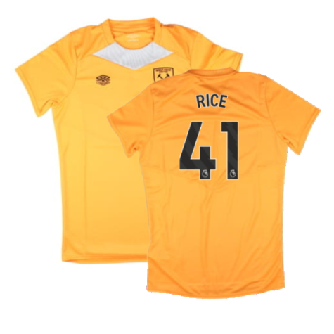 2024-2025 West Ham Training Jersey (Orange) - Kids (Rice 41)