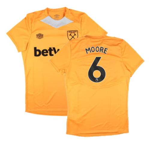 2024-2025 West Ham Training Jersey (Orange) (Moore 6)