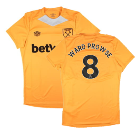 2024-2025 West Ham Training Jersey (Orange) (Ward Prowse 8)