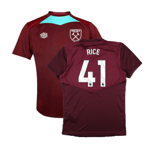 2024-2025 West Ham Training Jersey (Wine) - Kids (Rice 41)