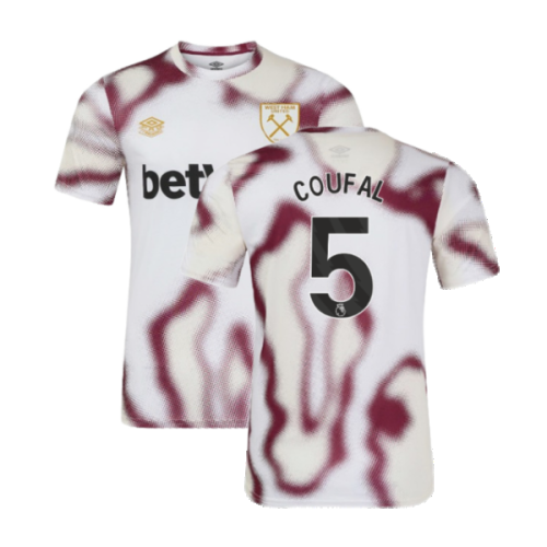 2024-2025 West Ham Warm Up Jersey (White) (Coufal 5)