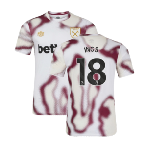 2024-2025 West Ham Warm Up Jersey (White) (Ings 18)