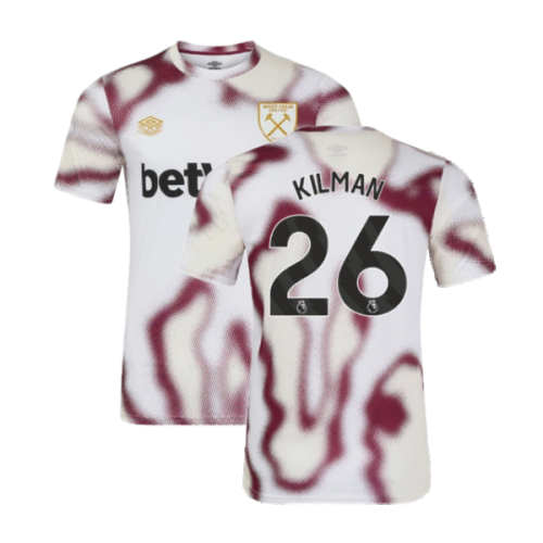 2024-2025 West Ham Warm Up Jersey (White) (Kilman 26)