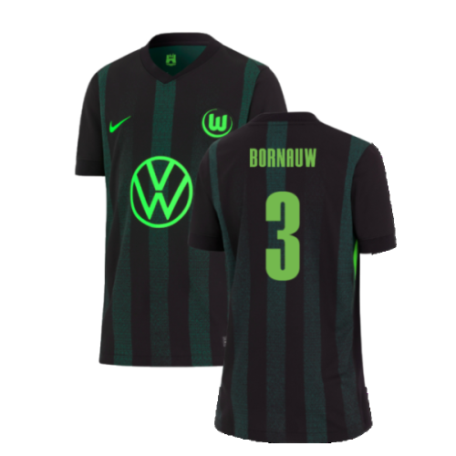 2024-2025 Wolfsburg Away Shirt (Kids) (Bornauw 3)