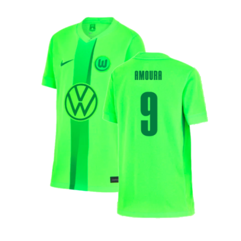 2024-2025 Wolfsburg Home Shirt (Kids) (Amoura 9)