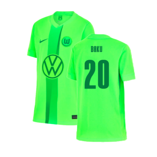 2024-2025 Wolfsburg Home Shirt (Kids) (Baku 20)