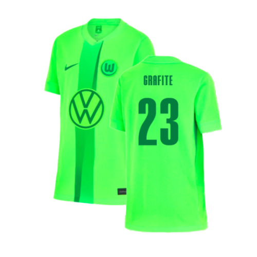 2024-2025 Wolfsburg Home Shirt (Kids) (Grafite 23)