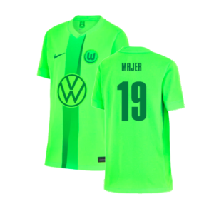2024-2025 Wolfsburg Home Shirt (Kids) (Majer 19) 2024-2025 Wolfsburg Home Shirt (Kids) (Majer 19)