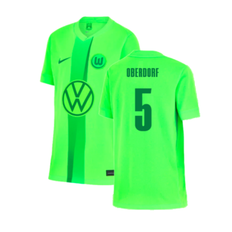 2024-2025 Wolfsburg Home Shirt (Kids) (Oberdorf 5)