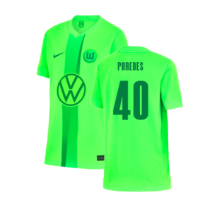 2024-2025 Wolfsburg Home Shirt (Kids) (Paredes 40)