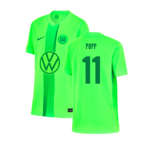 2024-2025 Wolfsburg Home Shirt (Kids) (Popp 11)