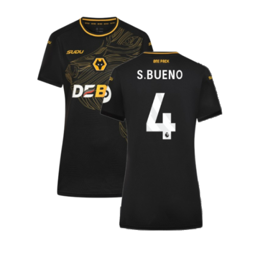 2024-2025 Wolves Away Shirt - Womens (S.Bueno 4)