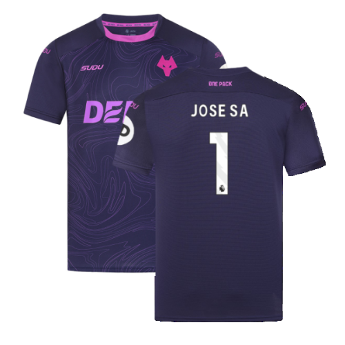 2024-2025 Wolves Goalkeeper Shirt (Navy) (Jose Sa 1)