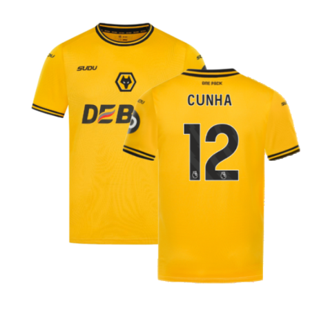 2024-2025 Wolves Home Shirt (Cunha 12)