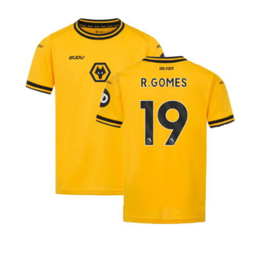 2024-2025 Wolves Home Shirt (Kids) (R.Gomes 19)