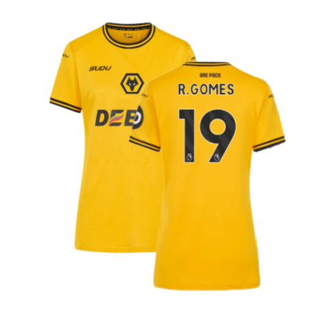 2024-2025 Wolves Home Shirt (Womens) (R.Gomes 19)