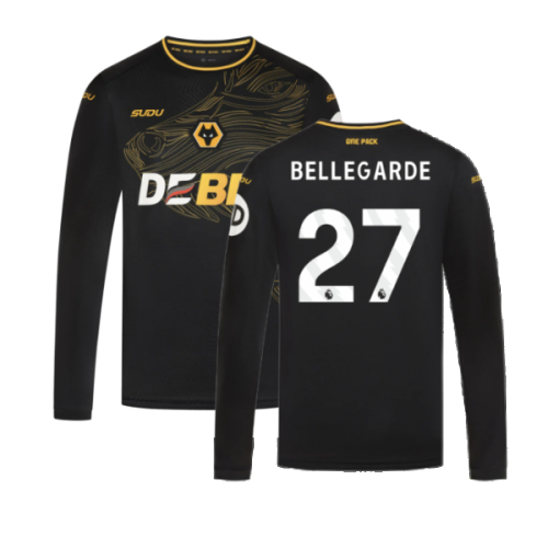 2024-2025 Wolves Long Sleeve Away Shirt (Bellegarde 27)