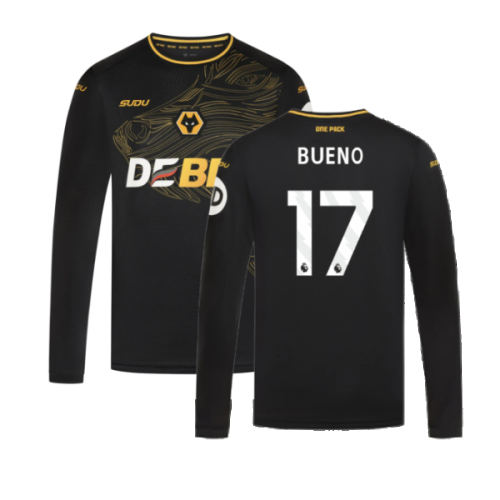 2024-2025 Wolves Long Sleeve Away Shirt (Bueno 17)